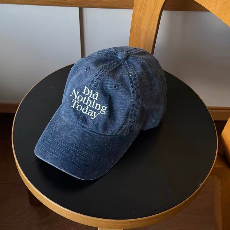 Did Nothing Today cap in navy