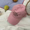 Friday Drinking Club cap in pink
