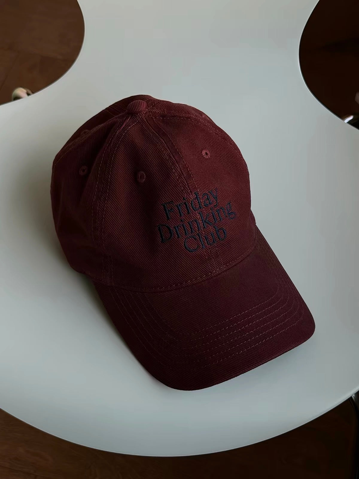 Friday Drinking Club cap in red