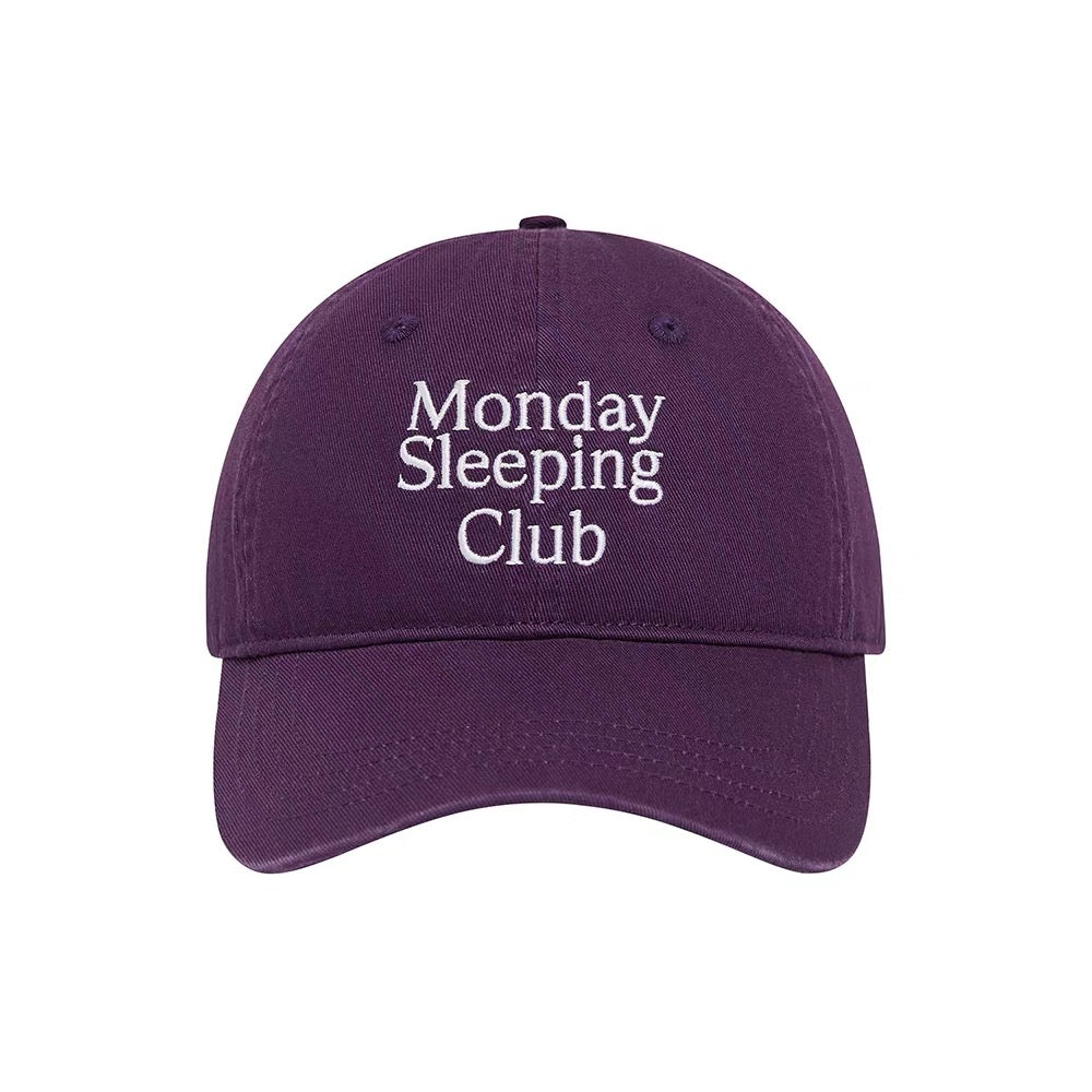 Monday Sleeping Club Classic Logo Embroidered Baseball Cap