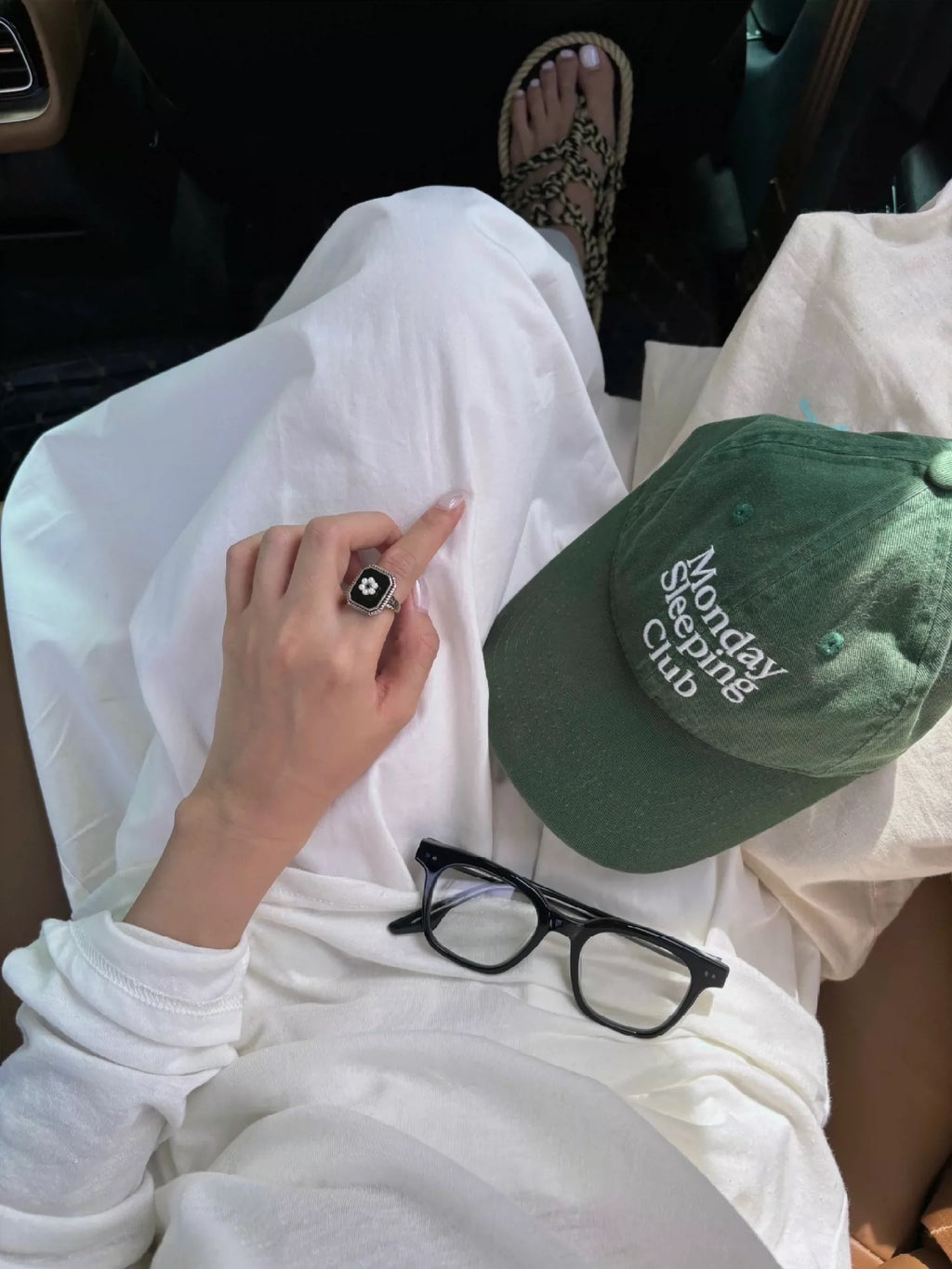 Monday Sleeping Club Classic Logo Embroidered Baseball Cap