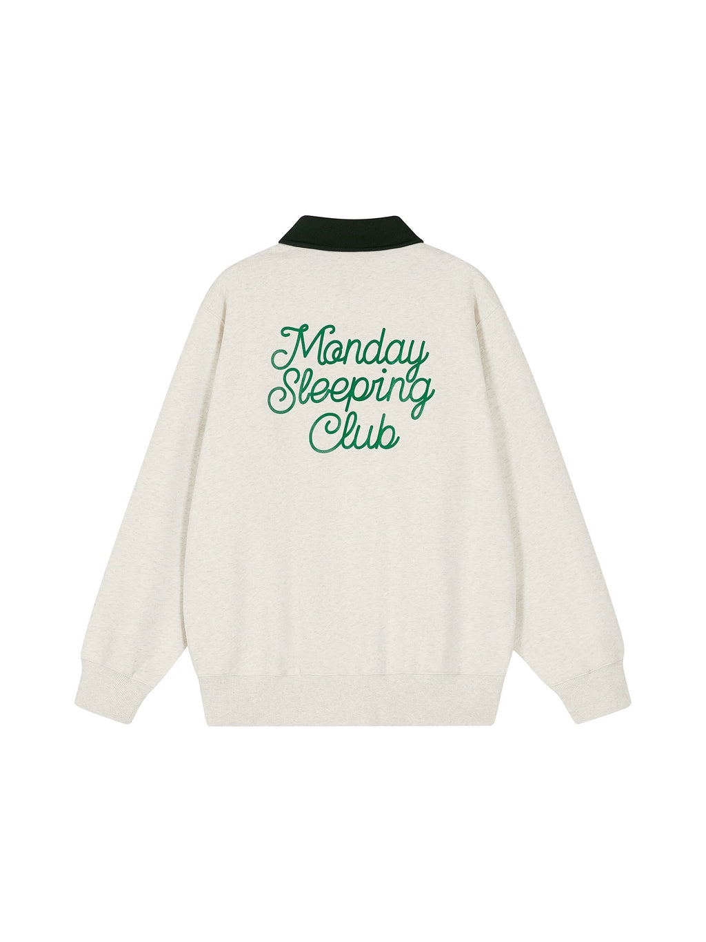Monday Sleeping Club × Disney Classic Mickey Embroidered Contrast Collar Sweatshirt