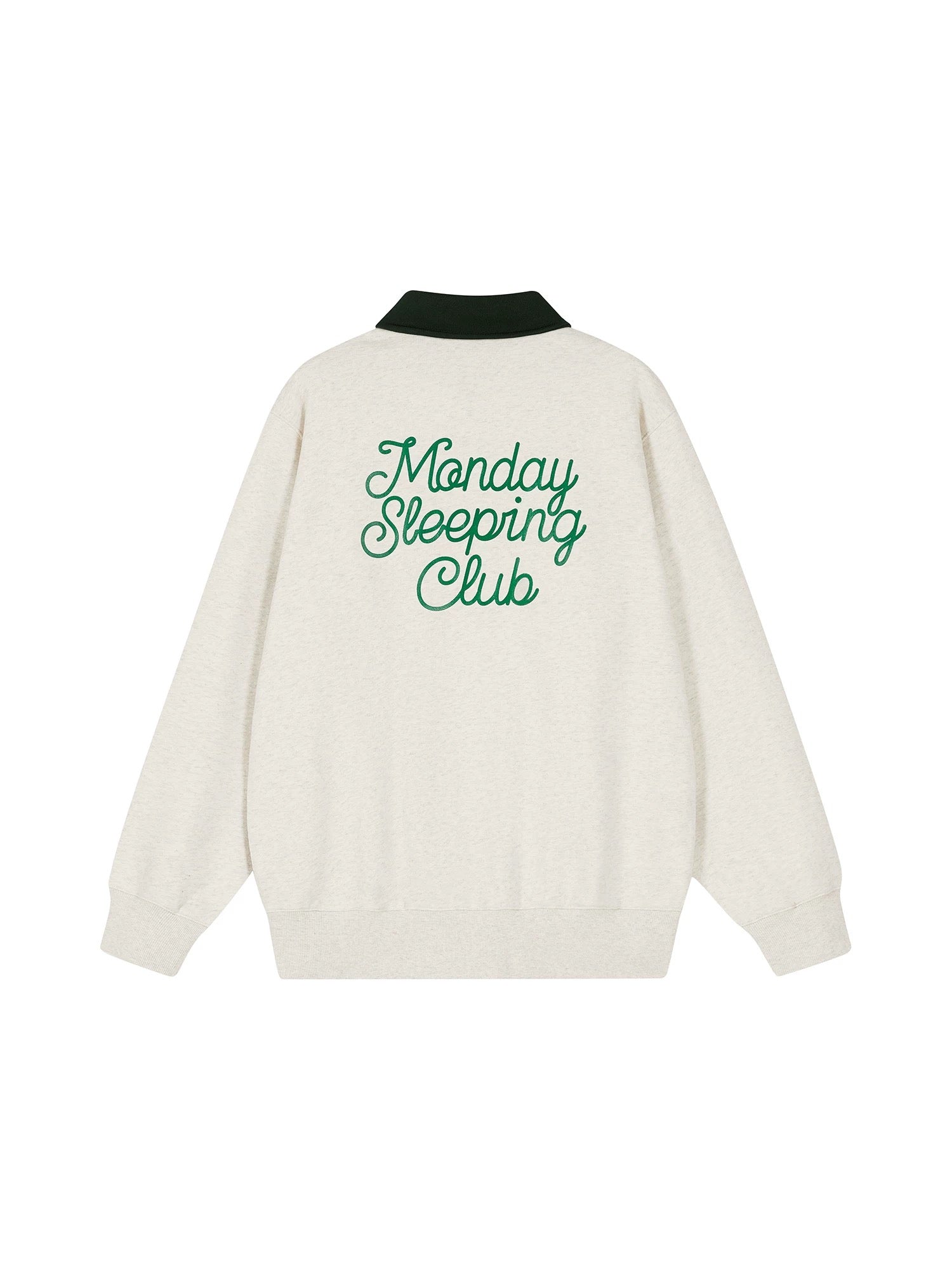 Monday Sleeping Club × Disney Classic Mickey Embroidered Contrast Collar Sweatshirt