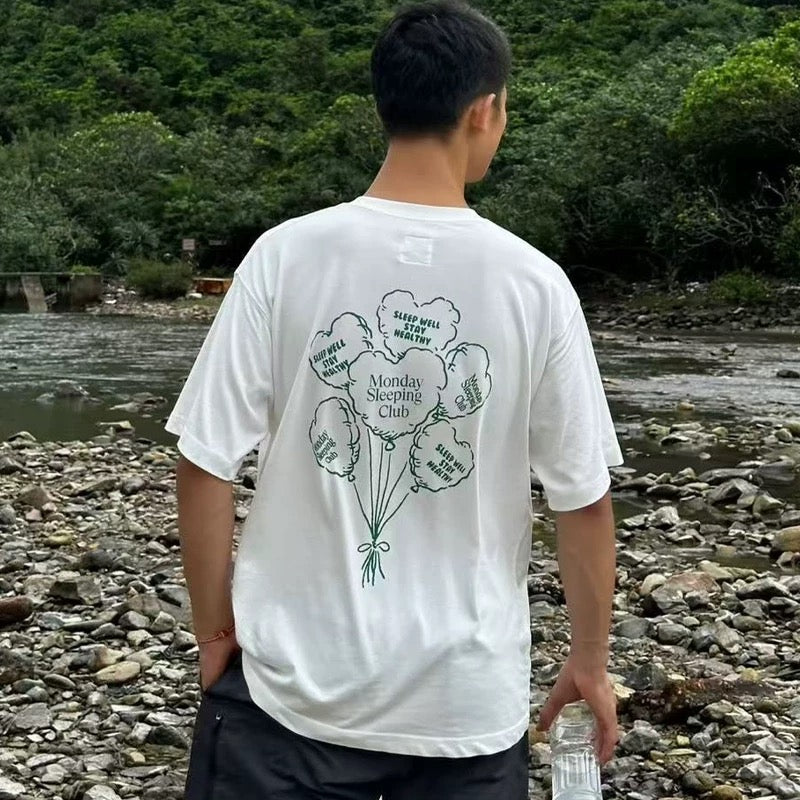 Monday Sleeping Club Balloon Graphic Pocket T-Shirt